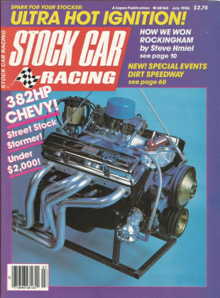 STOCK CAR RACING 1986 JULY - Martin, Riggins, Teague, 382 Chevy, Hmiel, Dirt